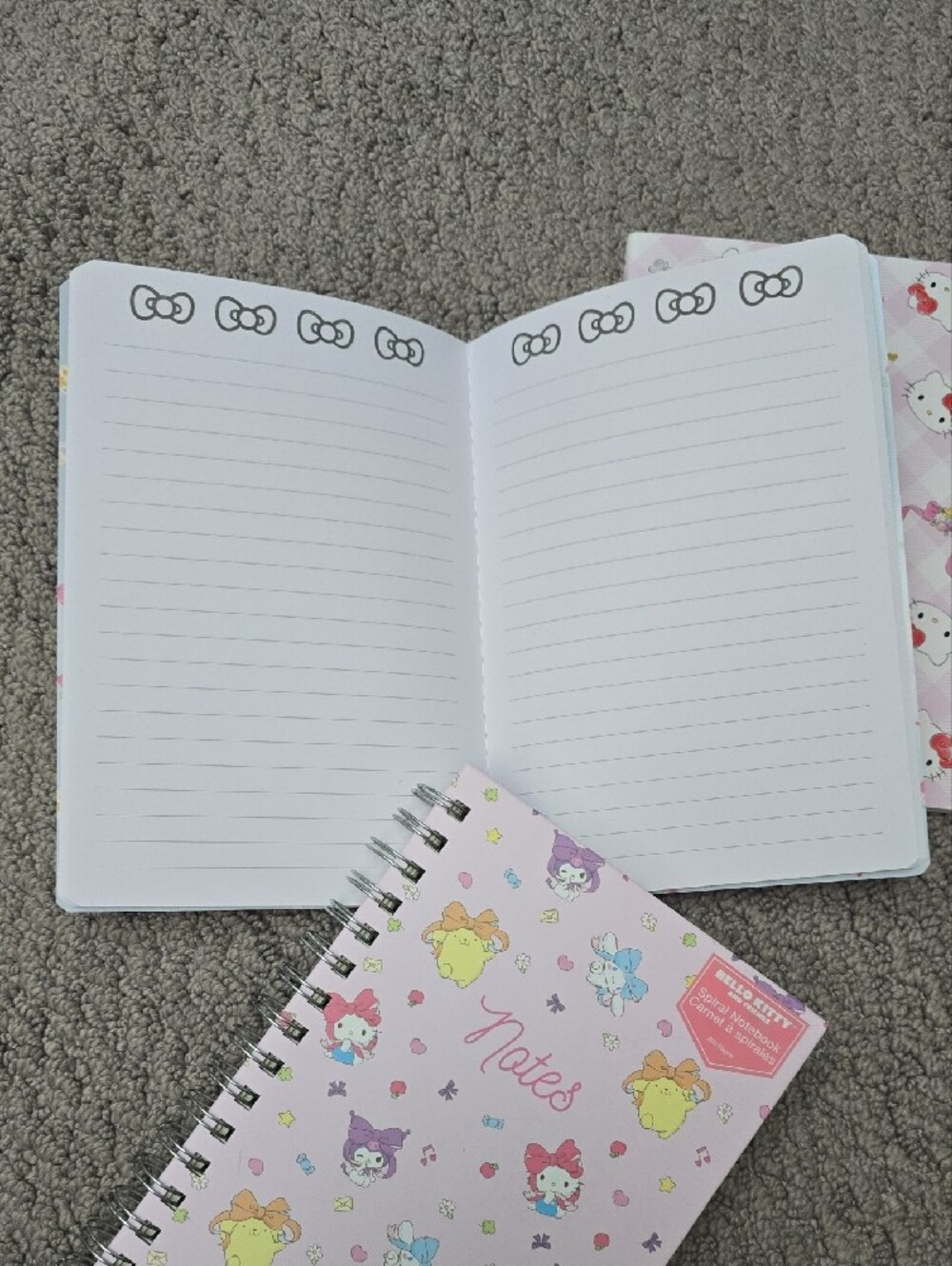Hello Kitty Pink Patterned Notebooks Set - Picture 5 of 6